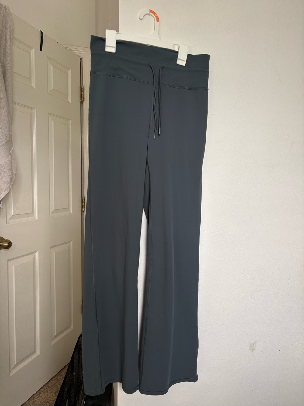 Vuori Wide Leg Drawstring Pants in Teal Green